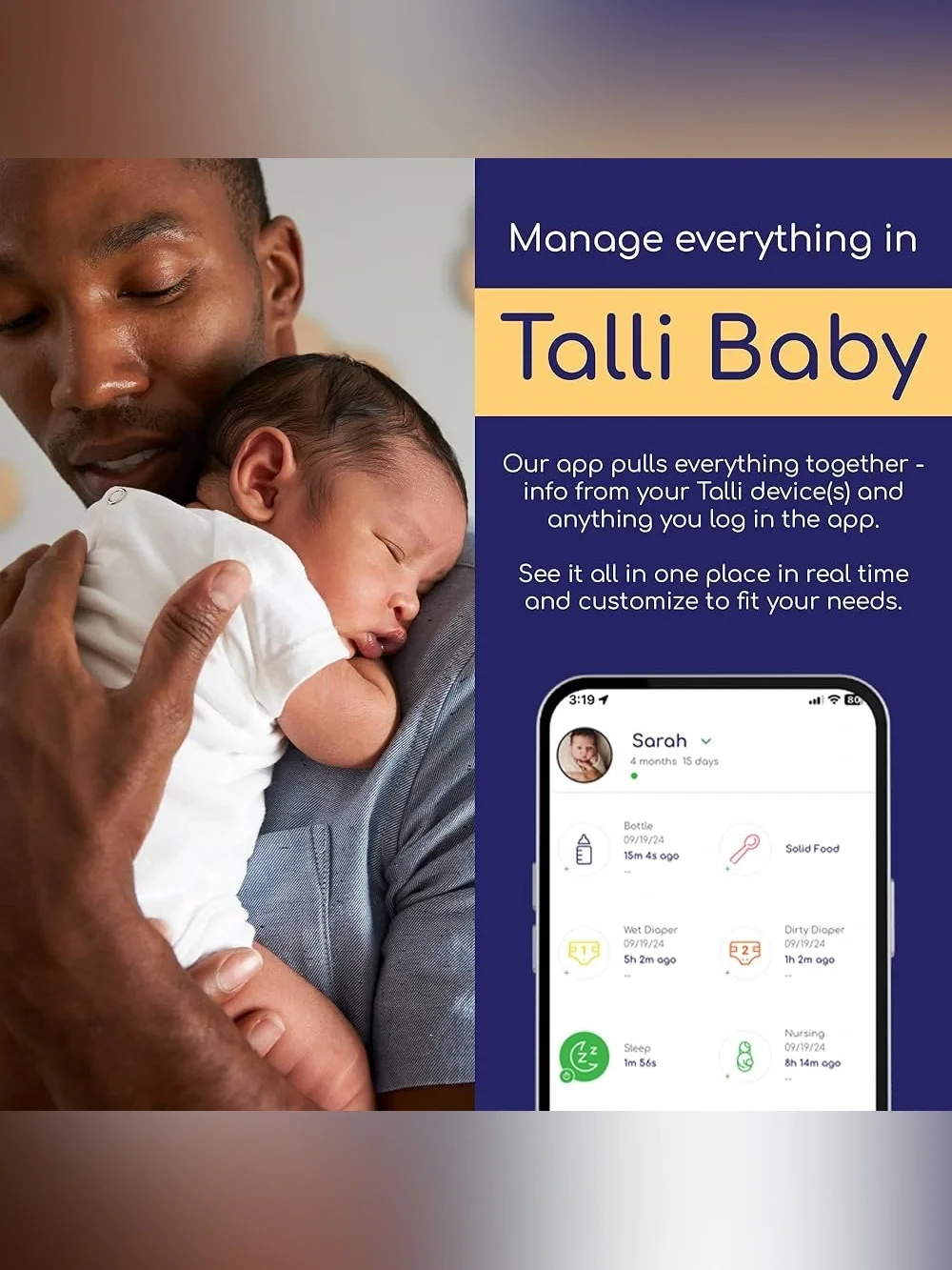 Talli | Other | Talli Onetouch Logger Baby Logging Device Tracker Timer ...